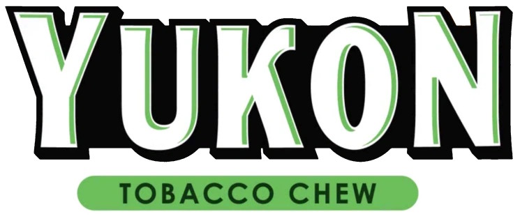 Логотип Yukon Tobacco Chew с крупной надписью Yukon и зелёной полосой с текстом Tobacco Chew.